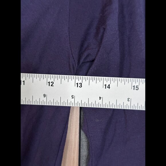 Rachel Pally Dress Small Blue Purple A Line Long Sleeve Modal Maxi Fabric Stretc - Picture 3 of 7